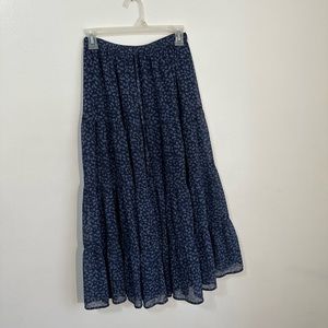 Aerie Flowy Midi Skirt